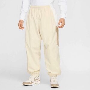 Nike Club Woven Track Pants Oversized Fit Beige Khaki HQ6114-234 Mens Small NEW